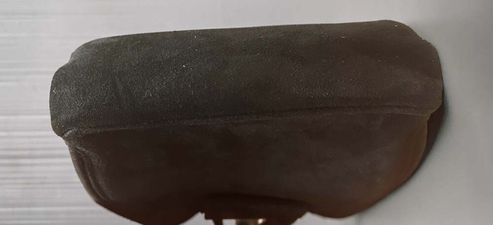 Donna Karan New York Vintage Black Suede Frame Handbag. Also in Green - Picture 4 of 6